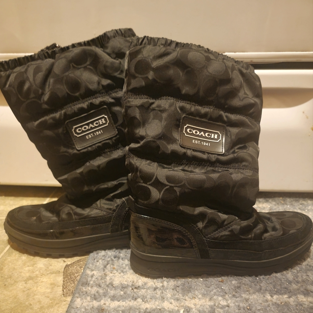 Coach women's boots size 9 black